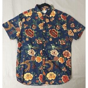 Denim & Flower Ricky Singh Pheonix Flower Button-Up Shirt Men’s M Slim Fit